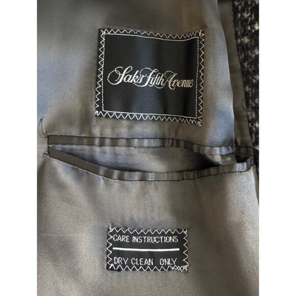 Mani by Giorgio Armani Men's (Saks Fifth Avenue) Men’s Vintage Tweed Coat - Picture 8 of 11